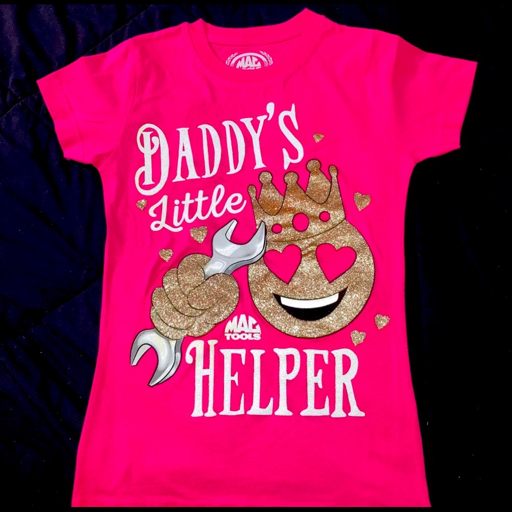 Hot pink Mac tools t shirt